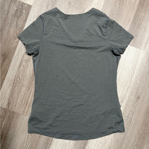 Nike Women's Charcoal V-Neck Tee - Picture 4 of 4